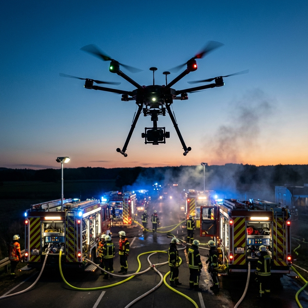 Drohneneinsatz Feuerwehr BOS